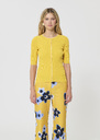 Gipsy Vest yellow ribbed knit Mimosa TARA JARMON UK