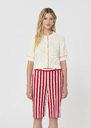 Gracy Vest ecru cotton Off-white TARA JARMON UK