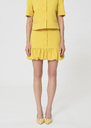 Josie Skirt yellow in a frothy crepe Mimosa TARA JARMON UK