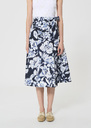 Jolly Skirt midnight blue floral print cotton Night TARA JARMON UK