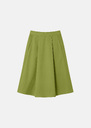 Joel Skirt green cotton gabardine Pomme TARA JARMON UK
