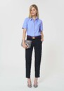 Pierrot Trousers midnight blue powder-grain canvas Night TARA JARMON UK