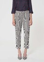 Pipo Pants ecru with cotton stripes Off-white TARA JARMON UK