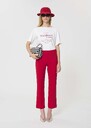 Paulin Trousers red double canvas Cerise TARA JARMON UK