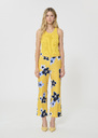 Pampille Trousers yellow floral print linen and cotton Mimosa TARA JARMON UK