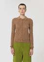 Paco sweater beige silky cotton Miel TARA JARMON UK