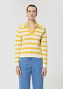 Paolina sweater yellow striped cotton Mimosa TARA JARMON UK