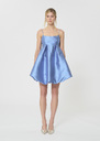 Romane dress sky blue duchess satin Horizon TARA JARMON UK