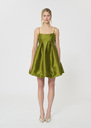 Romane dress green duchess satin Anis TARA JARMON UK