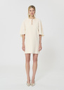 Renetta Dress unbleached in fluid crepe Off-white TARA JARMON UK