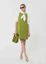 Rodney Dress green double canvas Pomme TARA JARMON UK