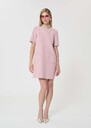 Richy Dress pale pink double canvas Blush TARA JARMON UK