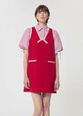 Rule Dress red double canvas Cerise TARA JARMON UK
