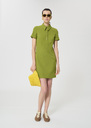 Robins dress green double canvas Pomme TARA JARMON UK