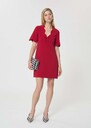 Romelina dress red in fluid crepe Cerise, Night TARA JARMON UK