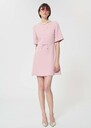 Romina dress pale pink in fluid crepe Blush TARA JARMON UK