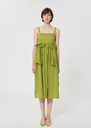 Renée Dress green cotton voile Pomme TARA JARMON UK