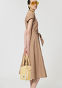 Rosia dress beige poplin Miel TARA JARMON UK