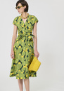Rosia dress dark green floral print Vert anglais TARA JARMON UK