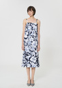 Rosabella dress midnight blue floral print cotton Night TARA JARMON UK