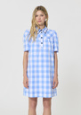 Roddy Dress sky blue in gingham in poplin Horizon TARA JARMON UK