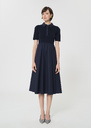 Rio Dress midnight blue cotton Night TARA JARMON UK
