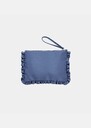 Sabrina clutch sky blue duchess satin Horizon TARA JARMON UK