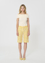 Sasha Shorts yellow striped linen and cotton Mimosa TARA JARMON UK