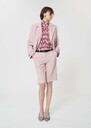 Sasha Shorts pale pink textured wool Blush TARA JARMON UK