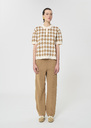 Polo Tomaso beige jacquard Miel TARA JARMON UK