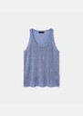 Tabatha Tank Top sky blue cotton Horizon TARA JARMON UK