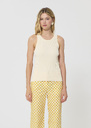 Trish tank top ecru ribbed knit Mimosa, Night, Off-white TARA JARMON UK