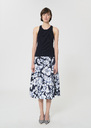 Trish tank top midnight blue ribbed knit Night TARA JARMON UK