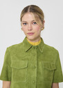 Top Tino green suede Pomme TARA JARMON UK