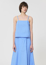 Top Tazzio sky blue poplin Horizon TARA JARMON UK