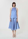 Top Tierri sky blue satin Horizon TARA JARMON UK