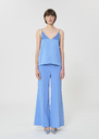 Top Tamara sky blue satin Horizon TARA JARMON UK