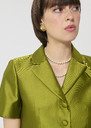 Victoire Jacket green duchess satin Anis TARA JARMON UK