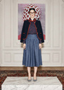 Voeux Jacket midnight blue tweed Night TARA JARMON UK