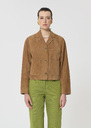 Varso Jacket beige suede Miel TARA JARMON UK