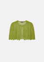 Valentine jacket light green mohair Pomme TARA JARMON UK