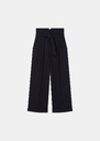 Pia Pants midnight blue in fluid crepe Night TARA JARMON UK