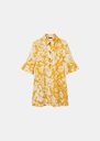 Roselia dress yellow floral print poplin Mimosa TARA JARMON UK