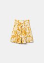 Short Shia yellow floral print poplin Mimosa TARA JARMON UK