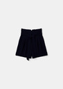 Short Shia midnight blue in fluid crepe Night TARA JARMON UK