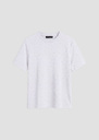Tarapearl T-shirt white cotton embroidered with beads White TARA JARMON UK
