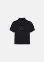 Top Tonino midnight blue in fluid crepe Night TARA JARMON UK