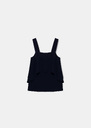 Top Tanina midnight blue in fluid crepe Night TARA JARMON UK