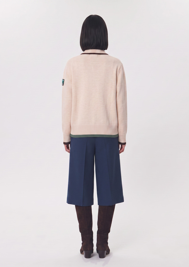 Giuseppe vest ecru embroidered with pockets Off-white TARA JARMON UK