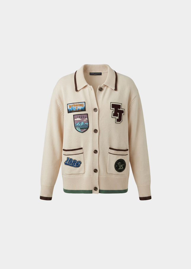 Giuseppe vest ecru embroidered with pockets Off-white TARA JARMON UK